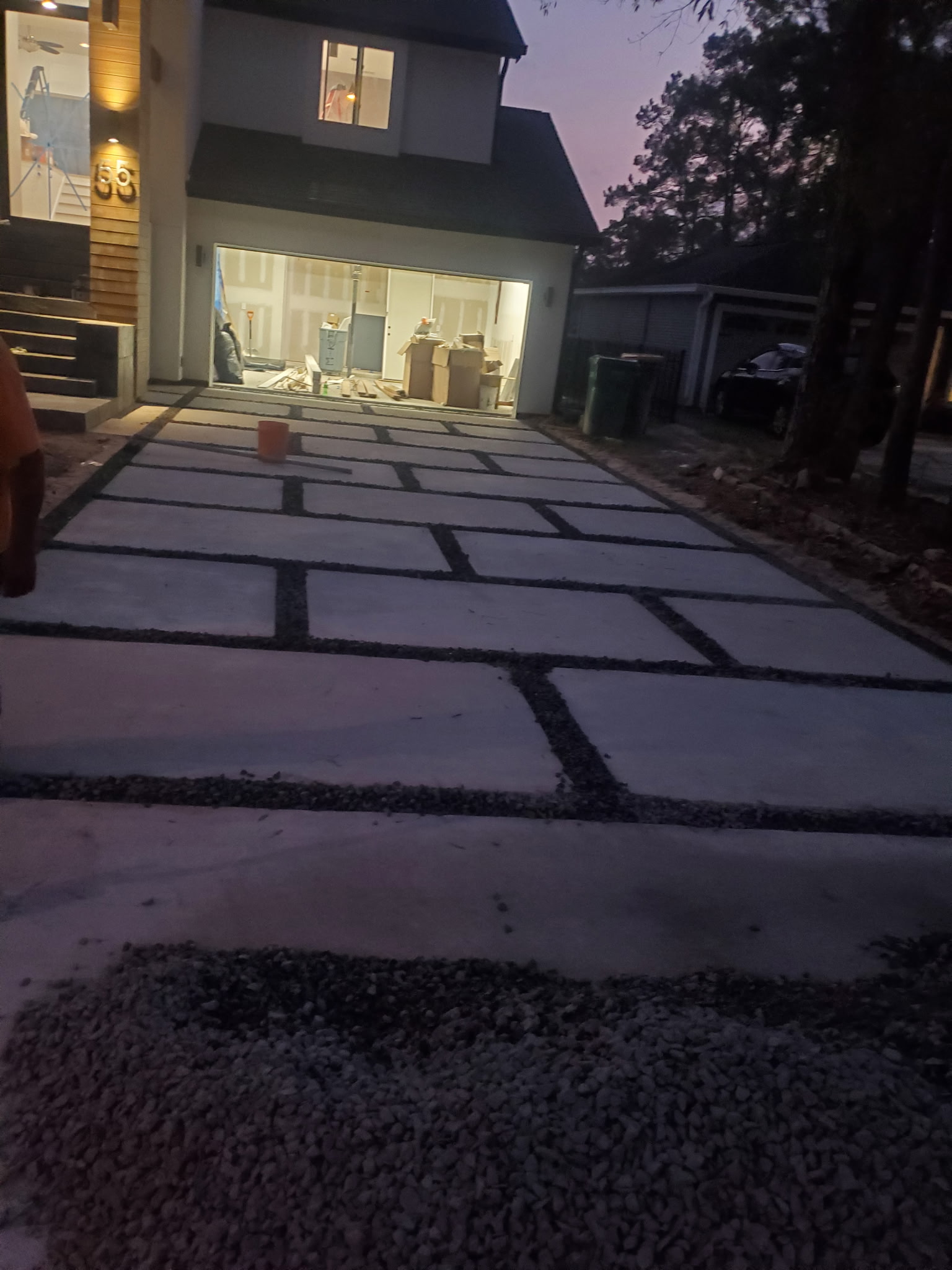 Patterned Concrete Driveway