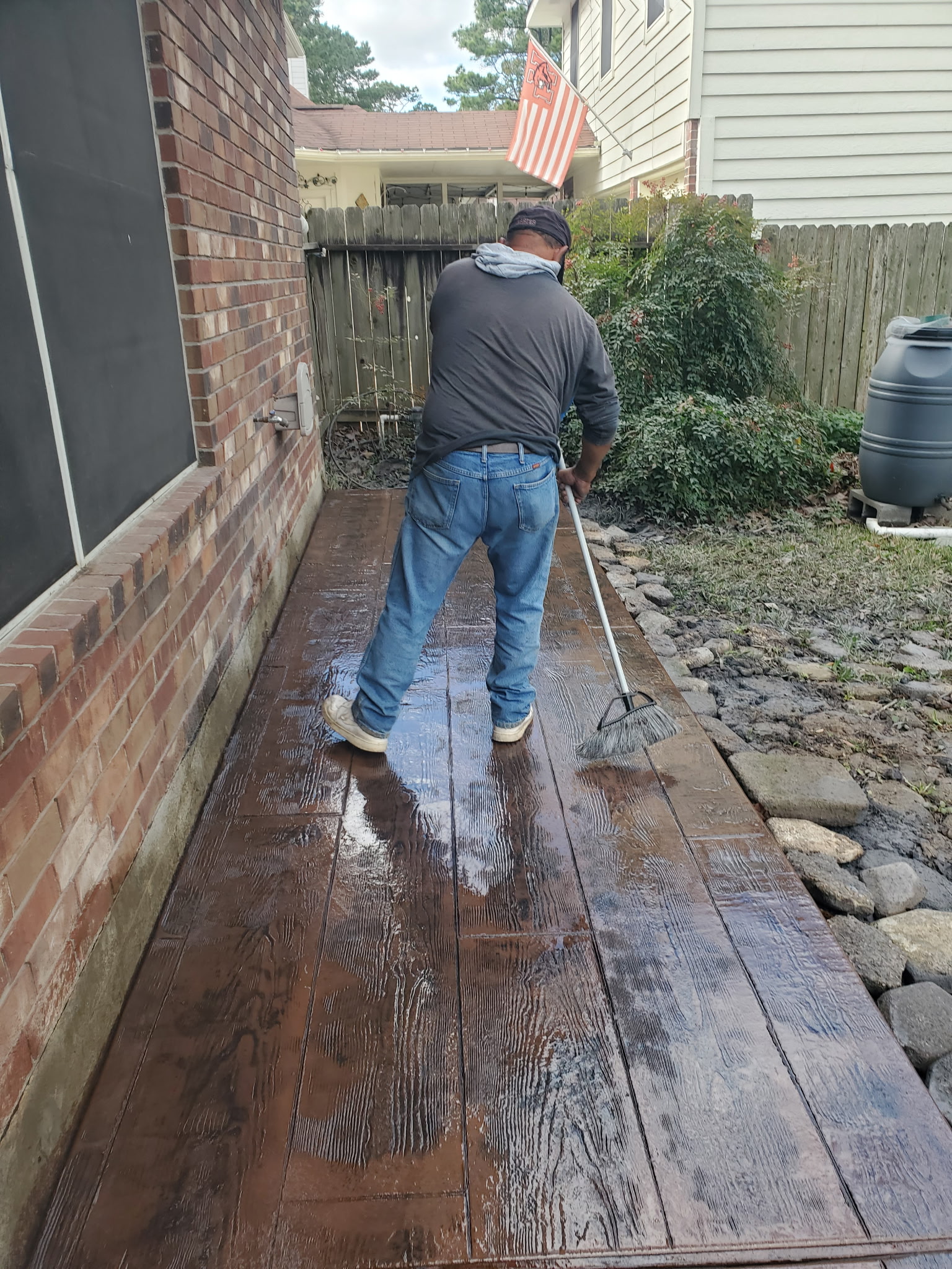 Stamped Walkway